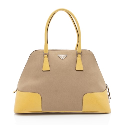 Prada Canvas Canapa Satchel