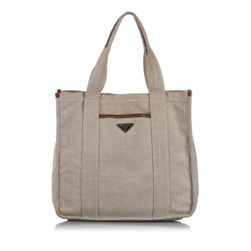 Prada Canvas Tote Bag