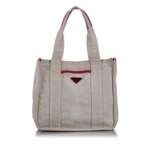 Prada Canvas Tote Bag