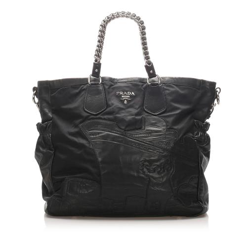 Prada Leather Chain Tote