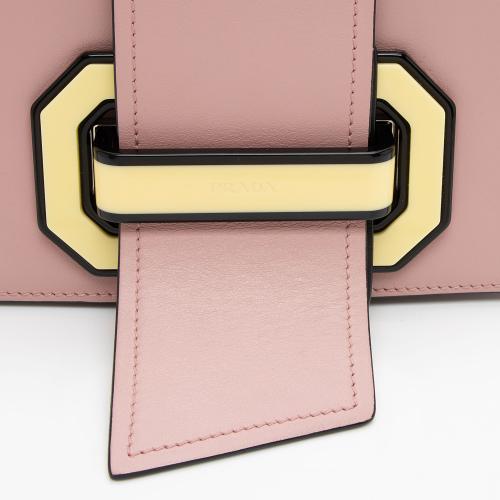 Prada City Calfskin Plex Ribbon Shoulder Bag