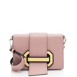 Prada City Calfskin Plex Ribbon Shoulder Bag