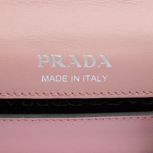 Prada City Calfskin Plex Ribbon Shoulder Bag