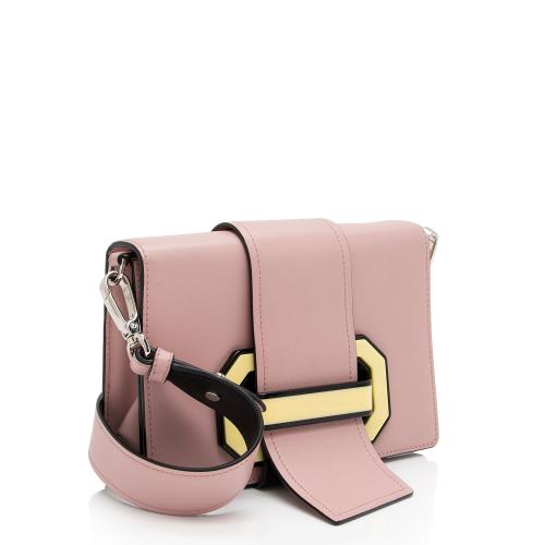 Prada City Calfskin Plex Ribbon Shoulder Bag