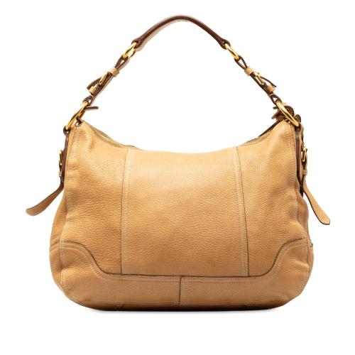 Prada Deerskin Leather Shoulder Bag