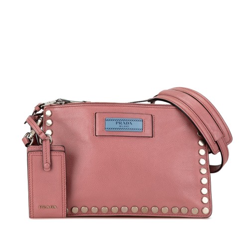 Prada Glace Calf Etiquette Crossbody