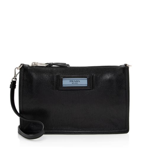 Prada Glace Calf Etiquette Pochette