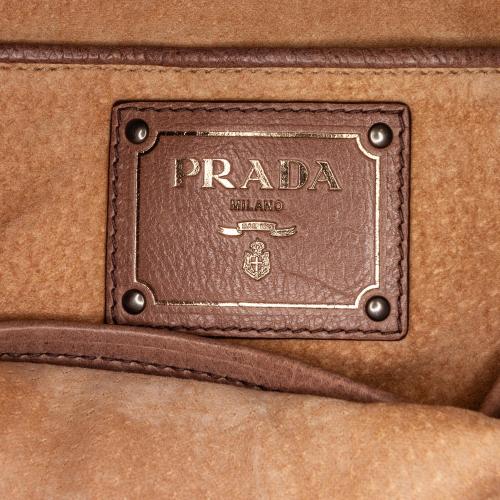 Prada Glace Calf Ombre Leather Satchel