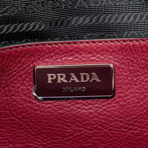 Prada Glace Calf Twin Pocket Satchel