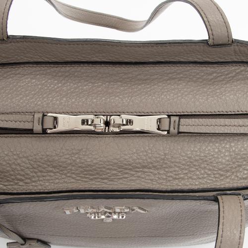 Prada Grained Leather Shopping Tote