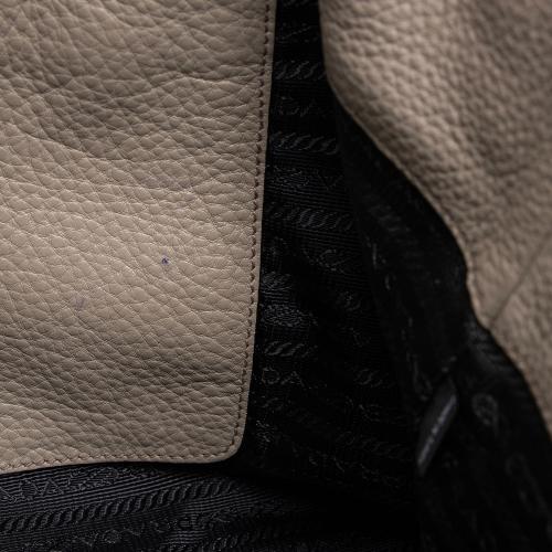 Prada Grained Leather Shopping Tote