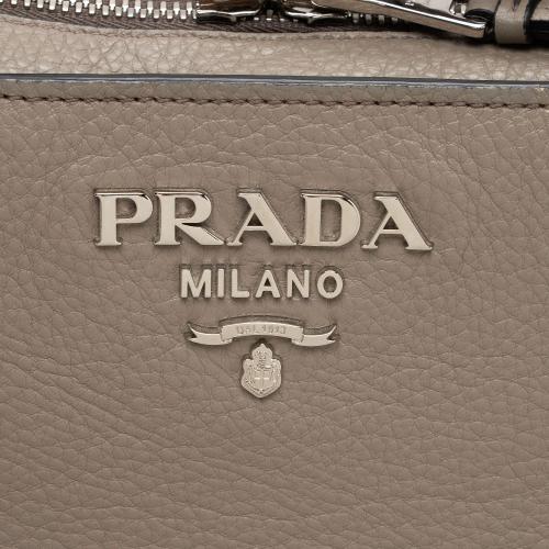 Prada Grained Leather Shopping Tote