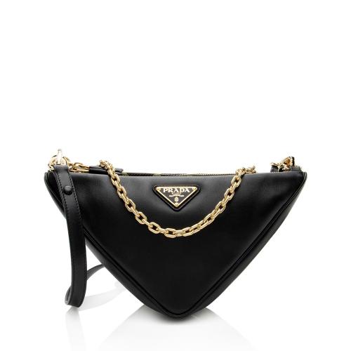 Prada Jacquard Symbole Triangle Mini Shoulder Bag