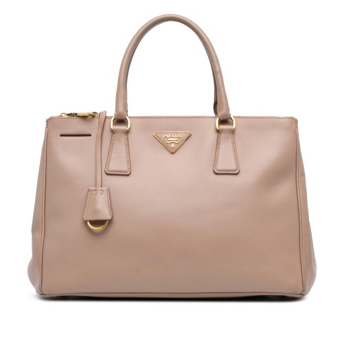 Prada Large Saffiano Galleria Double Zip Satchel