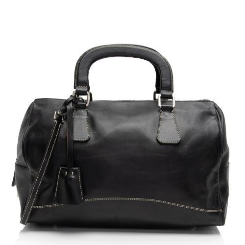 Prada Leather Boston Bag