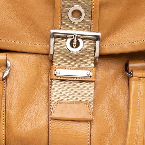 Prada Leather Buckle Shoulder Bag