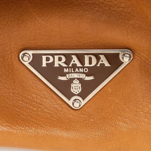 Prada Leather Buckle Shoulder Bag