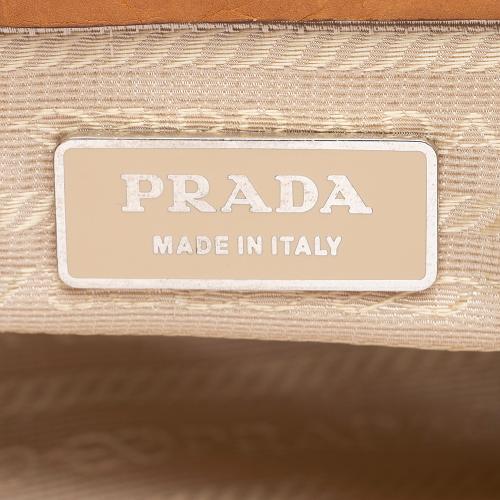 Prada Leather Buckle Shoulder Bag