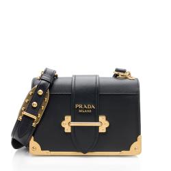 Prada Calfskin Cahier Shoulder Bag