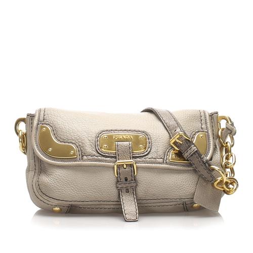 Prada Leather Chain Shoulder Bag