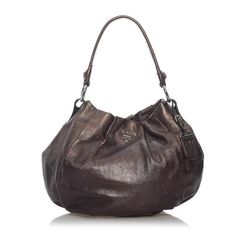 Prada Leather Hobo Bag