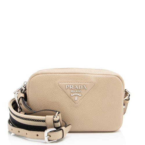 Prada Leather Small Crossbody Bag