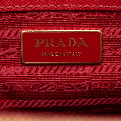 Prada Medium Saffiano Lux Galleria Double Zip