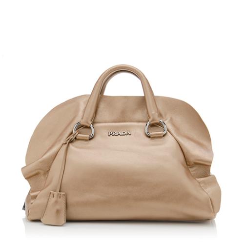 Prada Nappa Ruffle Satchel