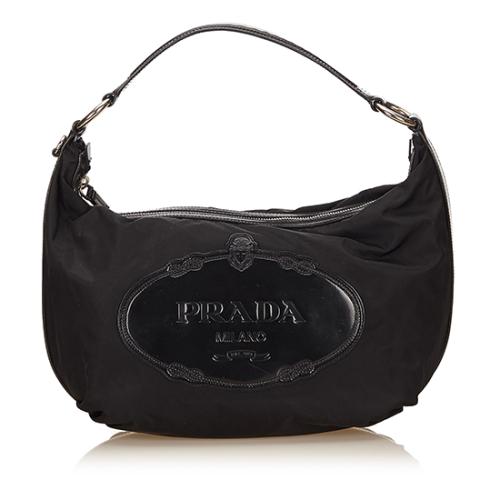 Prada Tessuto Logo Hobo