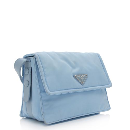 Prada Padded Re-Nylon Flap Small Shoulder Bag