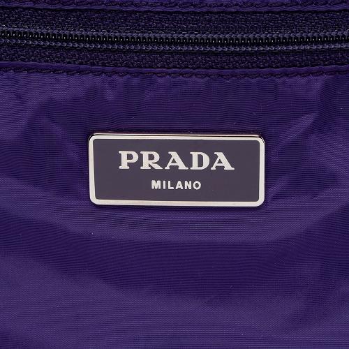 Prada Patterned Reversible Tessuto Tote