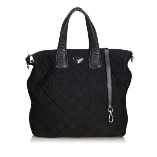 Prada Quilted Nylon Tote