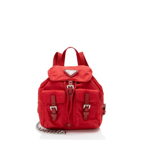 Prada Re-Nylon Double Pocket Mini Backpack