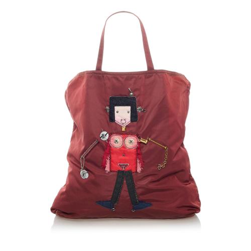 Prada Robot Tessuto Tote Bag