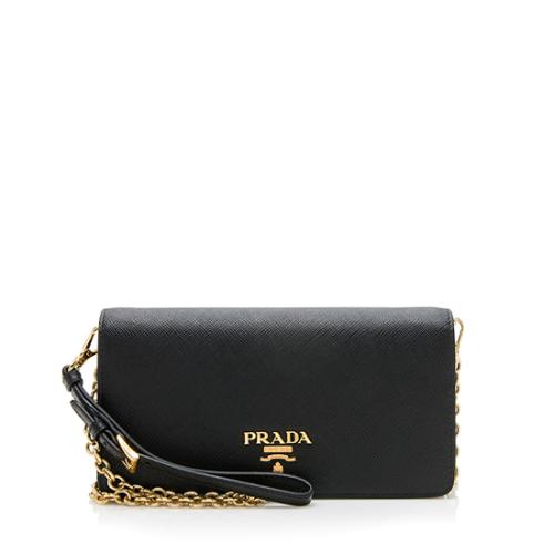 Prada Saffiano Leather Chain Mini Bag