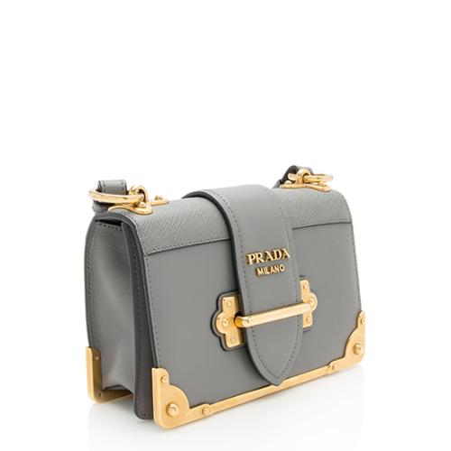 Prada Calfskin Cahier Shoulder Bag