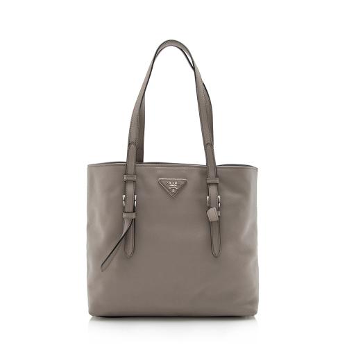 Prada Saffiano Cuir Buckle Tote