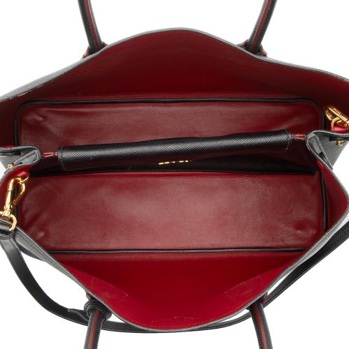 Prada Saffiano Cuir Double Handle Medium Tote