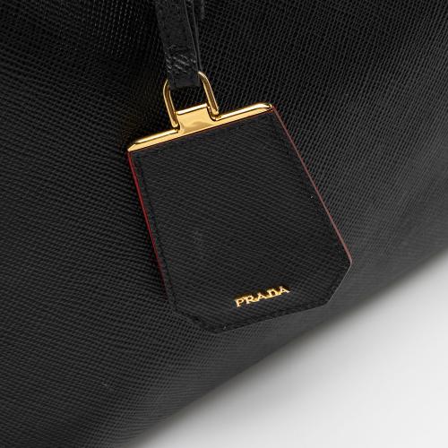 Prada Saffiano Cuir Double Handle Medium Tote