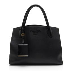 Prada Saffiano Cuir Leather Monochrome Medium Tote