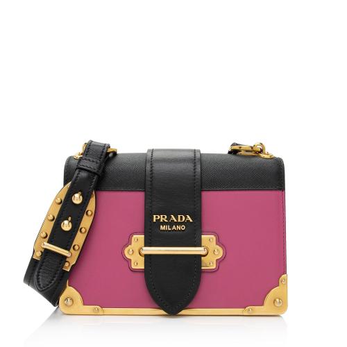 Prada Calfskin Cahier Shoulder Bag