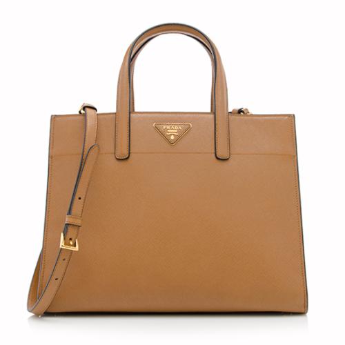 Prada Saffiano Leather Convertible Tote