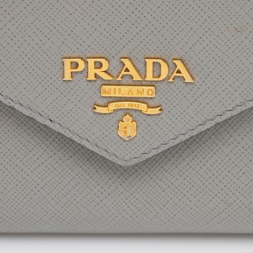 Prada Saffiano Leather Envelope Wallet on Chain Bag