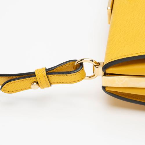 Prada Saffiano Leather Light Frame Crossbody