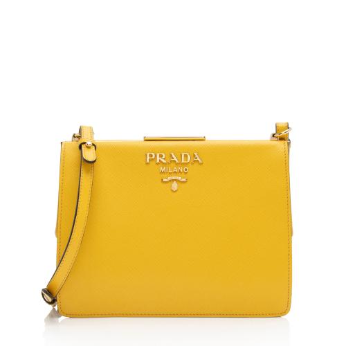 Prada Saffiano Leather Light Frame Crossbody