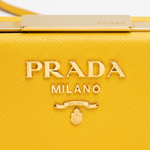 Prada Saffiano Leather Light Frame Crossbody