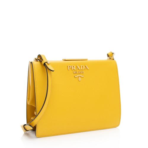 Prada Saffiano Leather Light Frame Crossbody