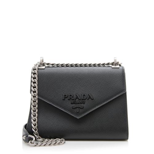 Prada chain bag black sale