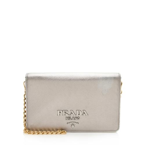 Prada Saffiano Leather Monochrome Small Crossbody