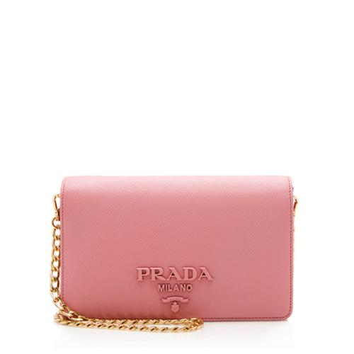 Prada Saffiano Leather Monochrome Small Crossbody